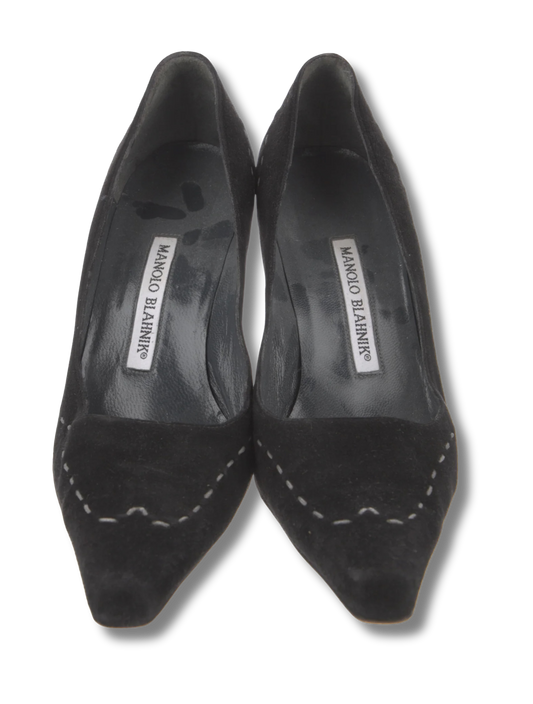 Manolo Blahnik Suede Pumps
