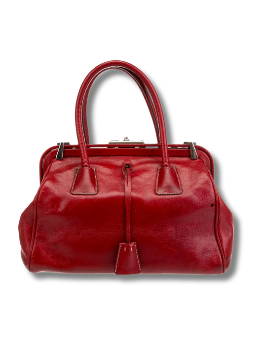 Prada Madras Cerniera Handle Bag